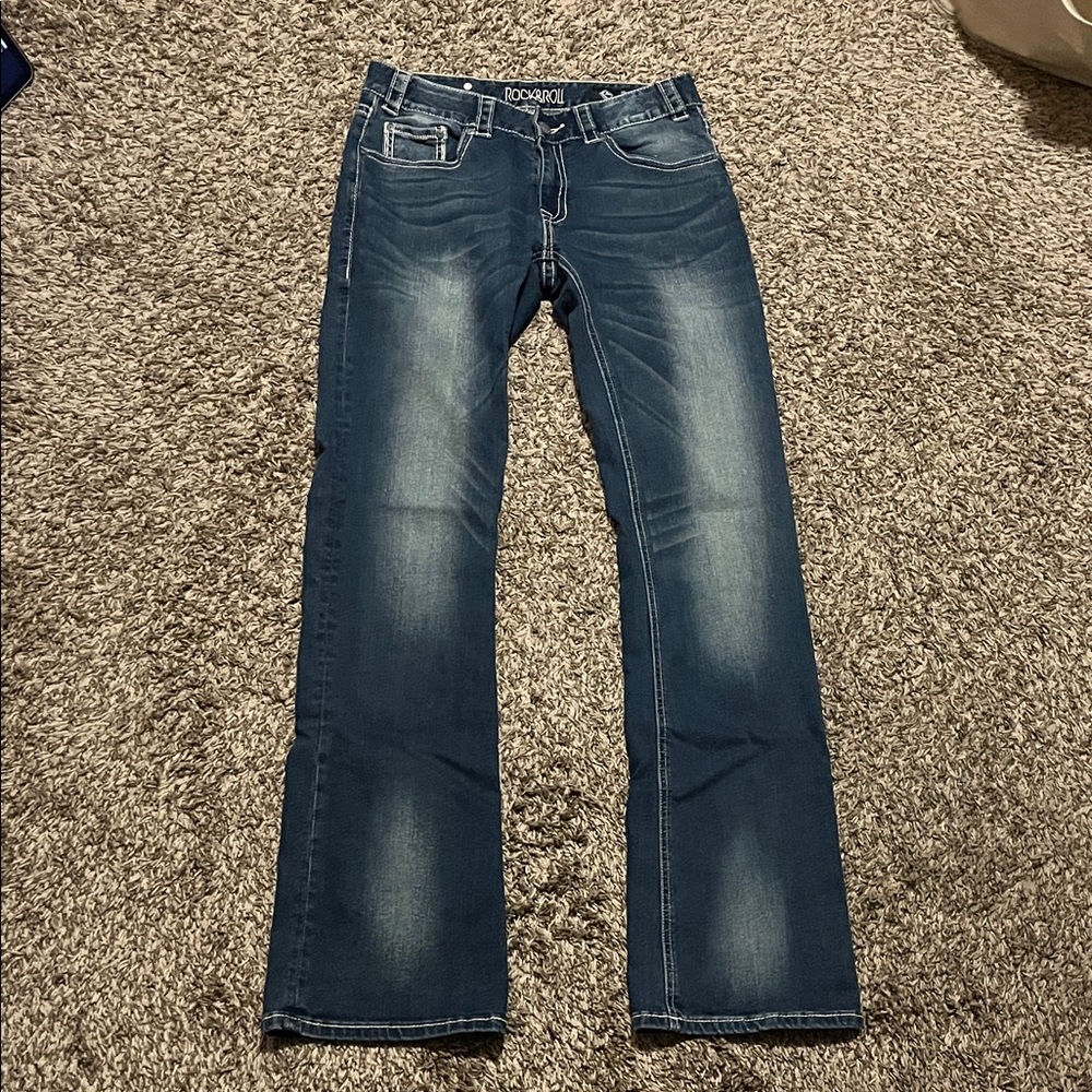 Rock Revival Dark Blue Denim Jeans